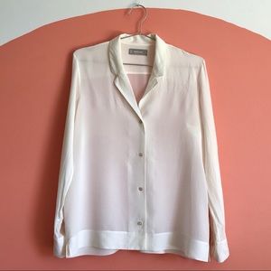 Everlane Silk Notch Blouse